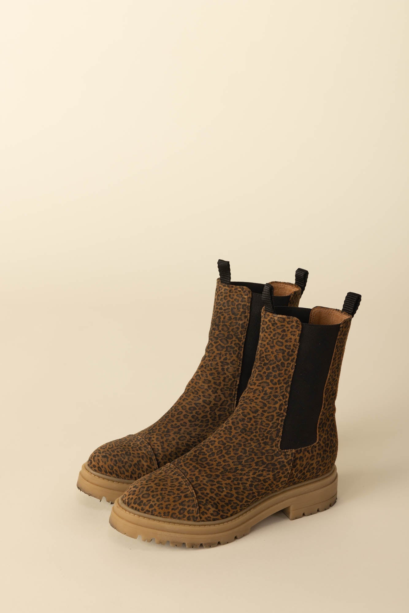 Leopard Fleuron ankle boots (old)