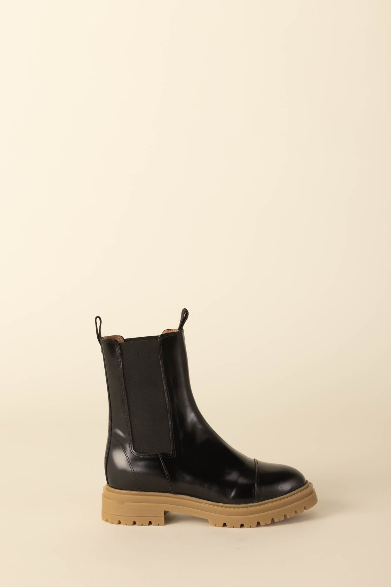 Fleuron iced black ankle boots