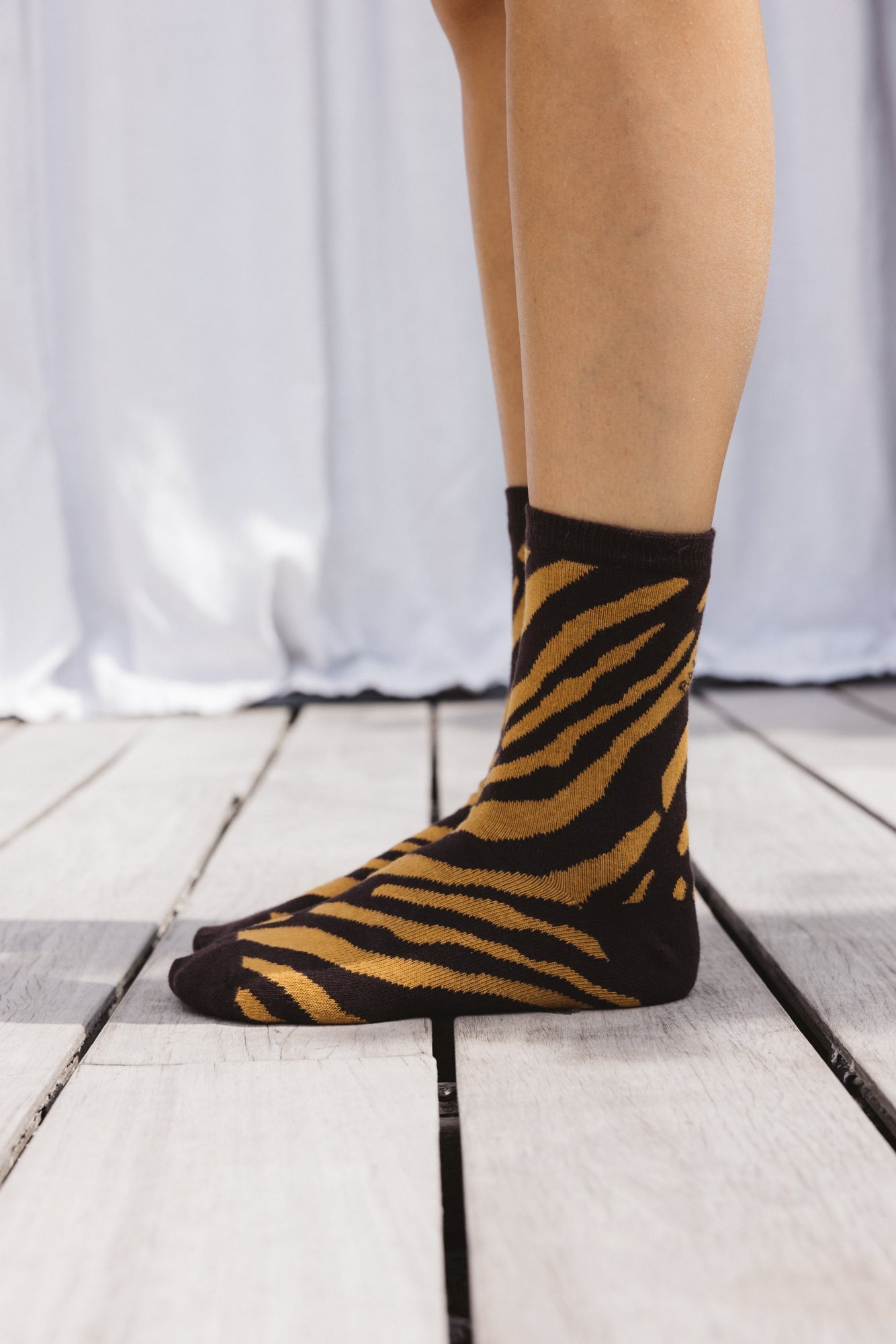 Zebra maple socks