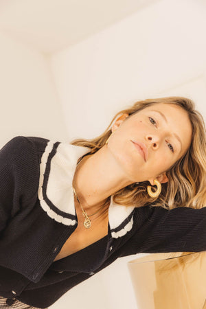 Black Fitting cardigan