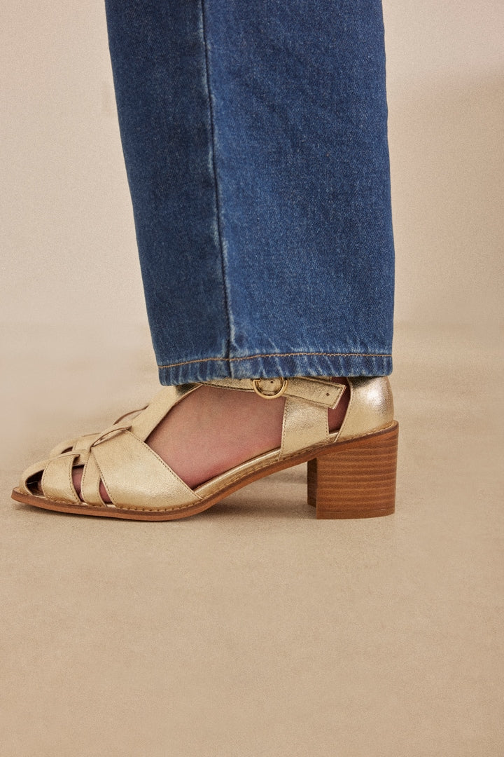 Golden Corsair sandals