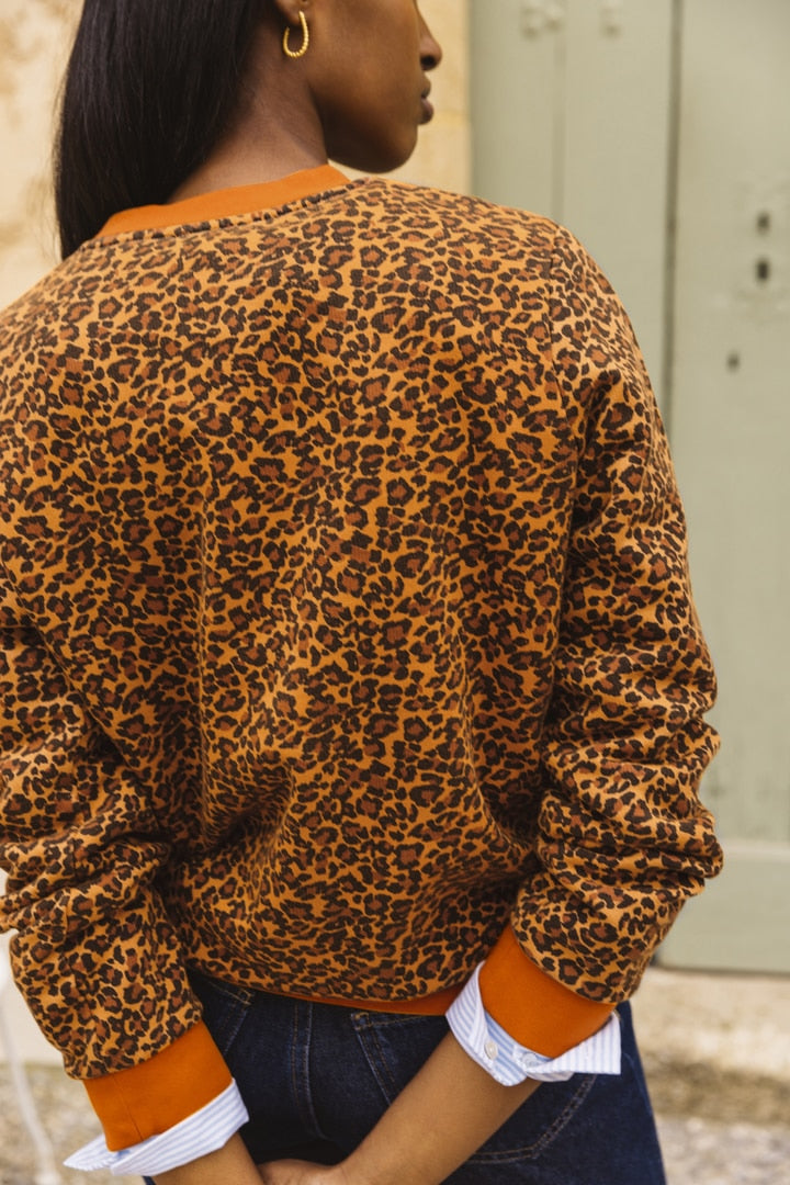 Camel leopard Ignace sweatshirt