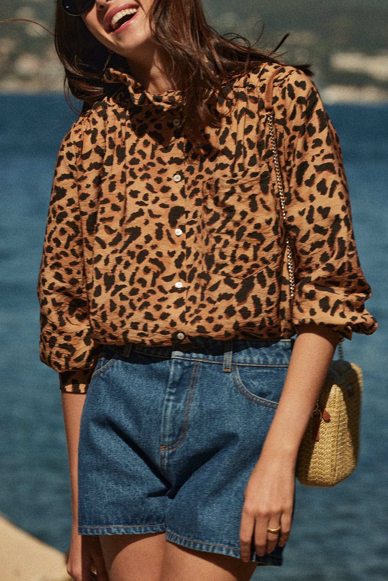 Shirt Léonor cheetah cappuccino