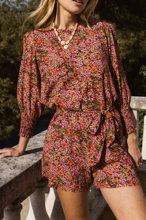 combinaison chérie imprimé fleurs des champs