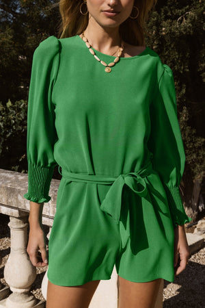 green sweetheart jumpsuit