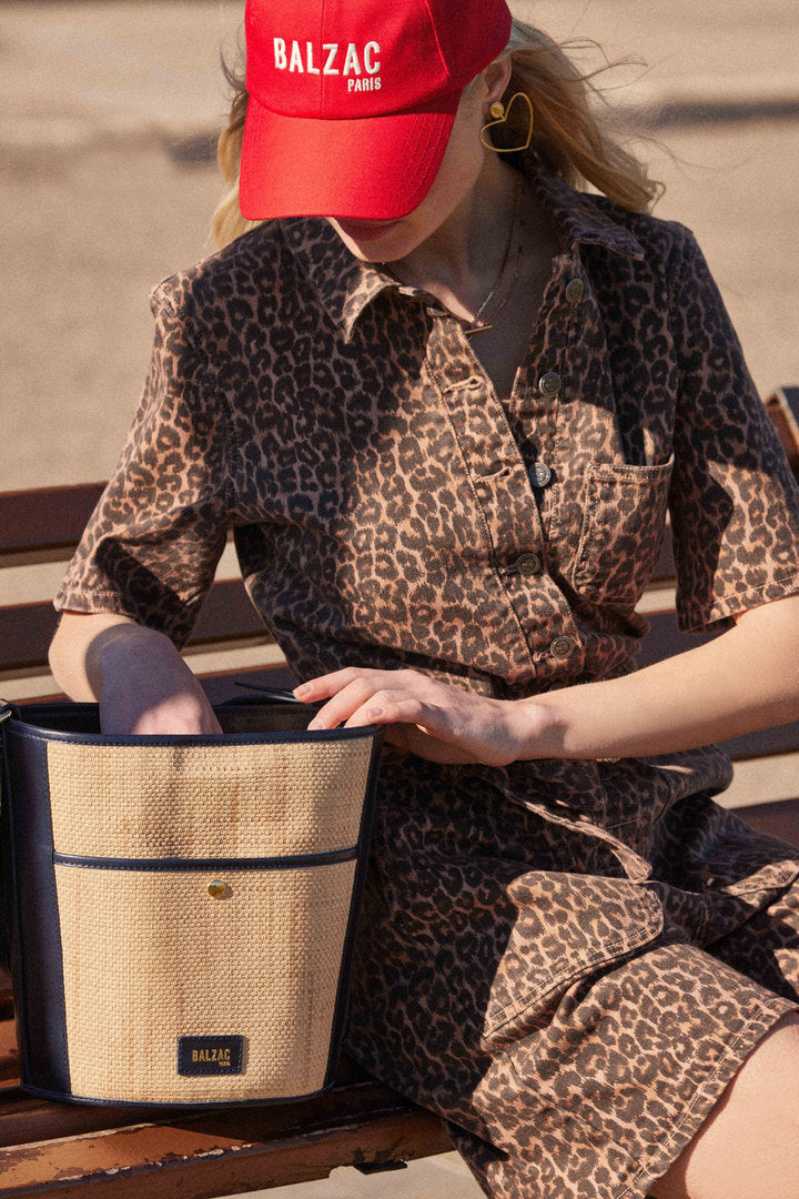 Jumpsuit Floralie leopard coffee