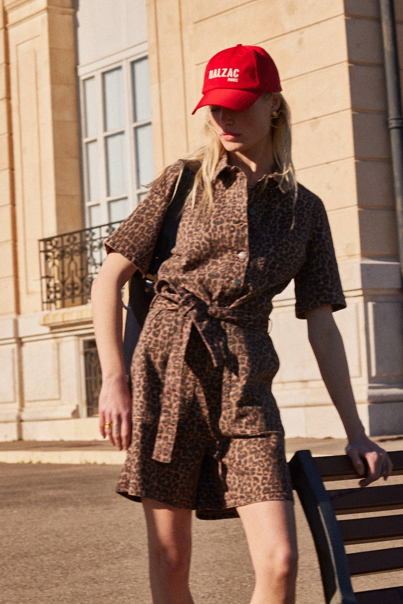 Jumpsuit Floralie leopard coffee