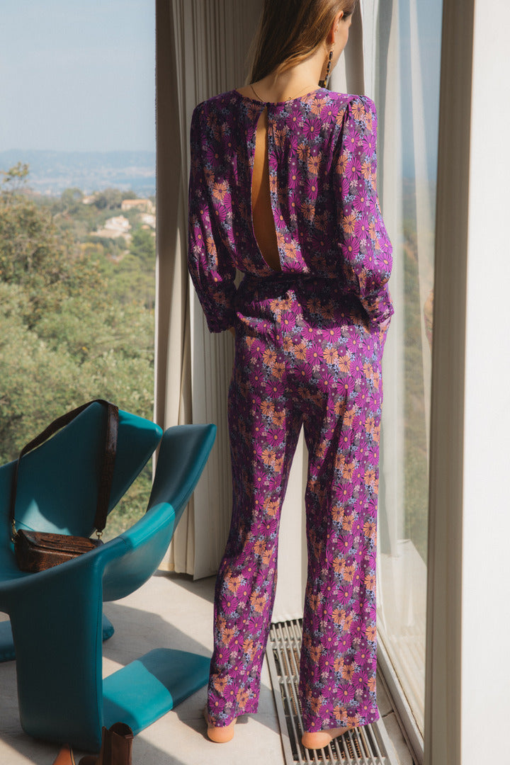 Sixties floral print Groove jumpsuit