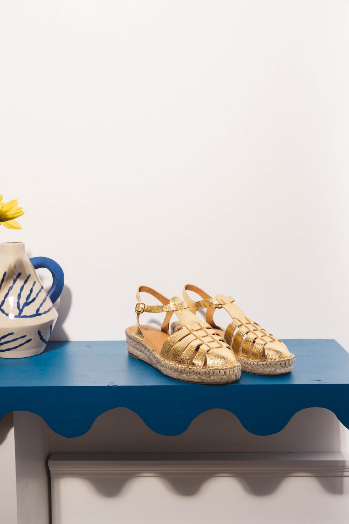 Sandals Coquelicot gold
