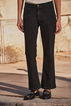 Black Julius boot-cut jeans