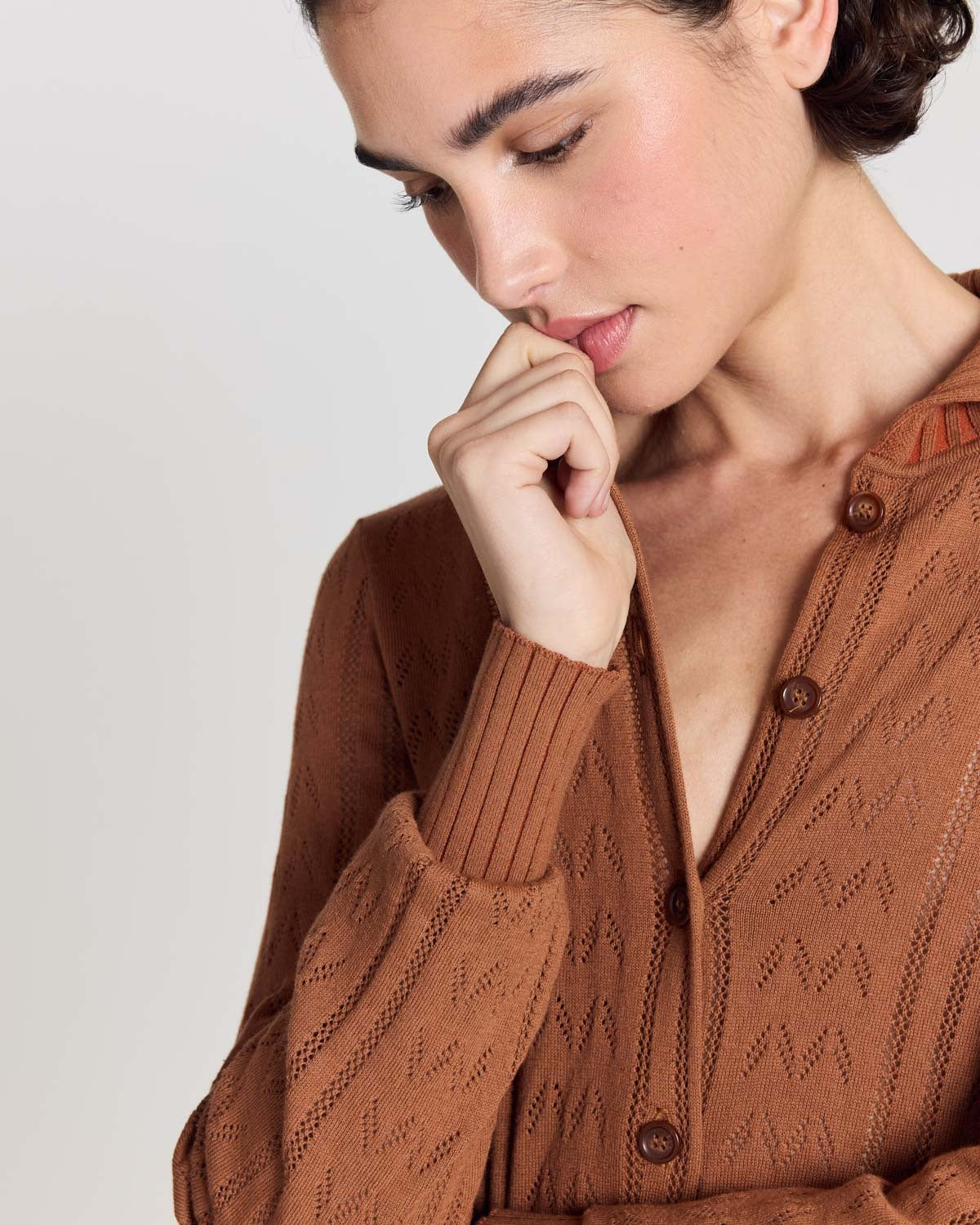 Melissa cinnamon cardigan