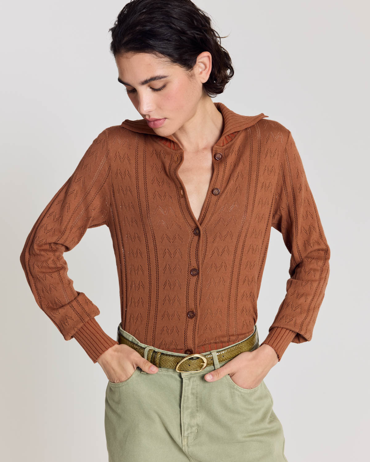 Melissa cinnamon cardigan