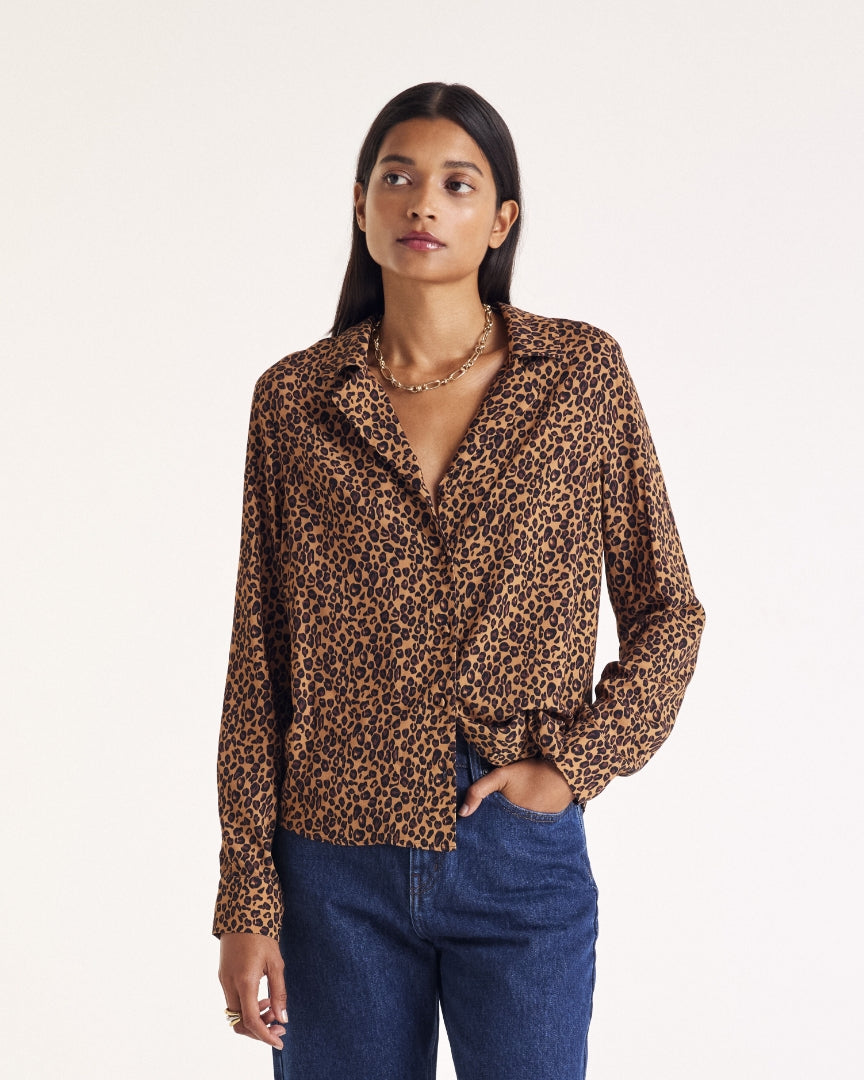 Chemise George imprimé léopard