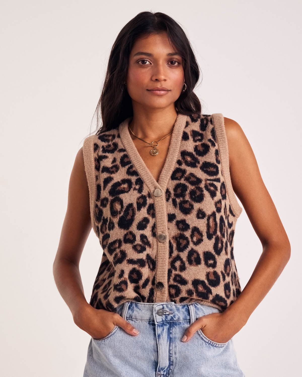 トップス 60's~70's/leopard vest Constant leopard vest - Balzac Paris