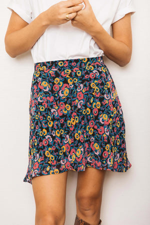 Jupe Irisa imprimé fleurs des rêves