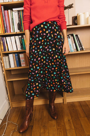 Confetti print Assia skirt
