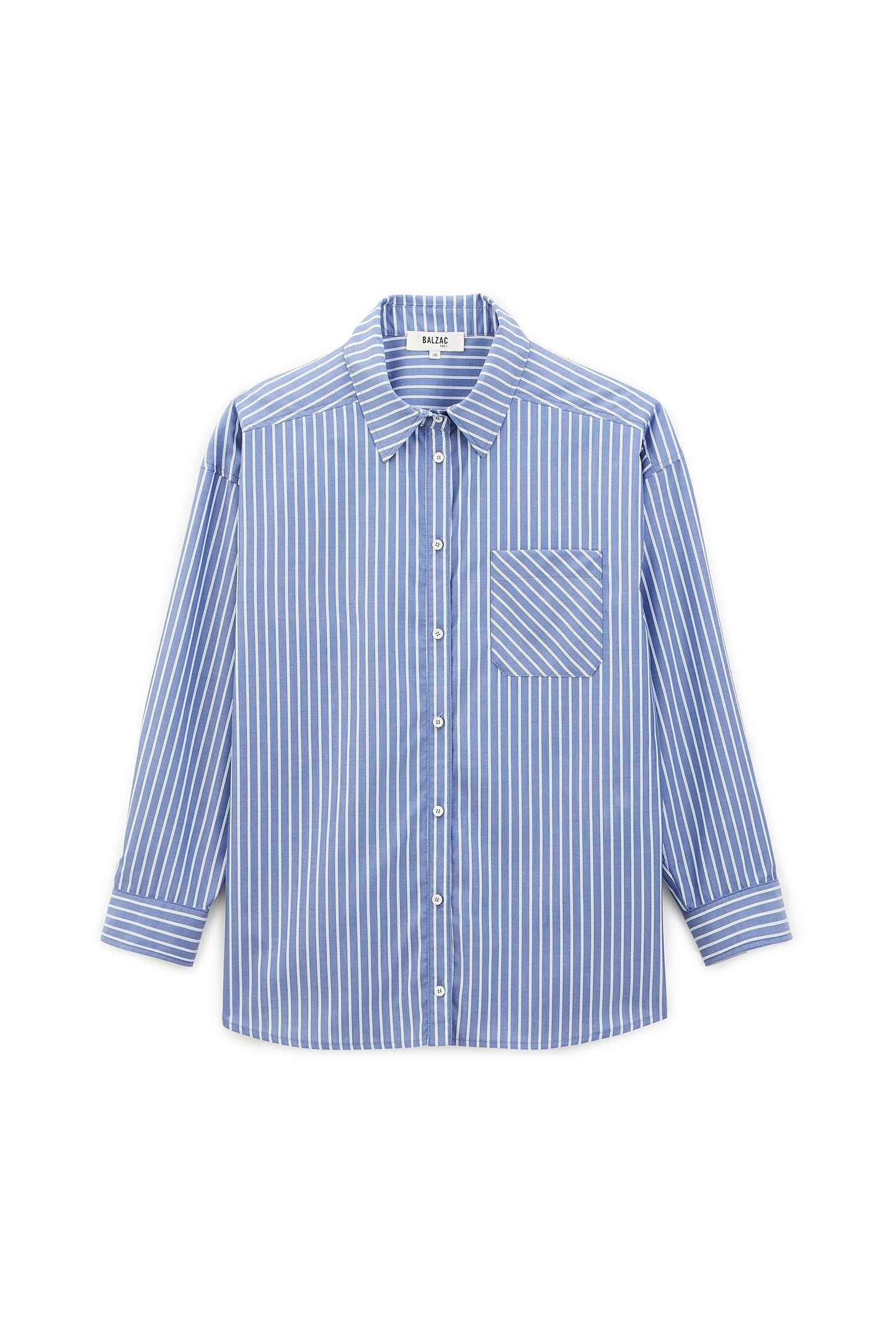 Navy and white striped Hector shirt