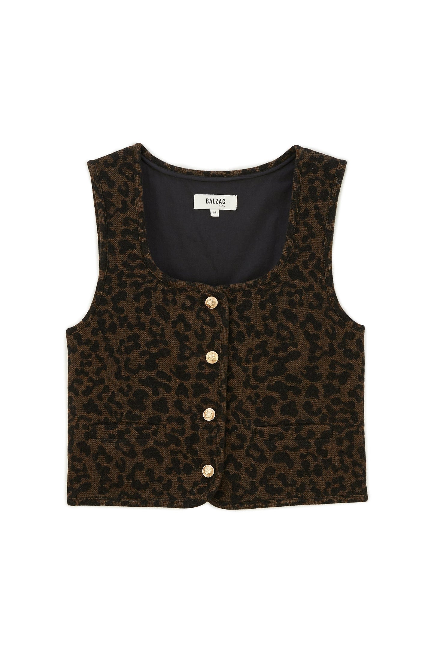 Marius leopard vest