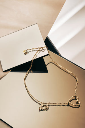 Marina golden heart necklace