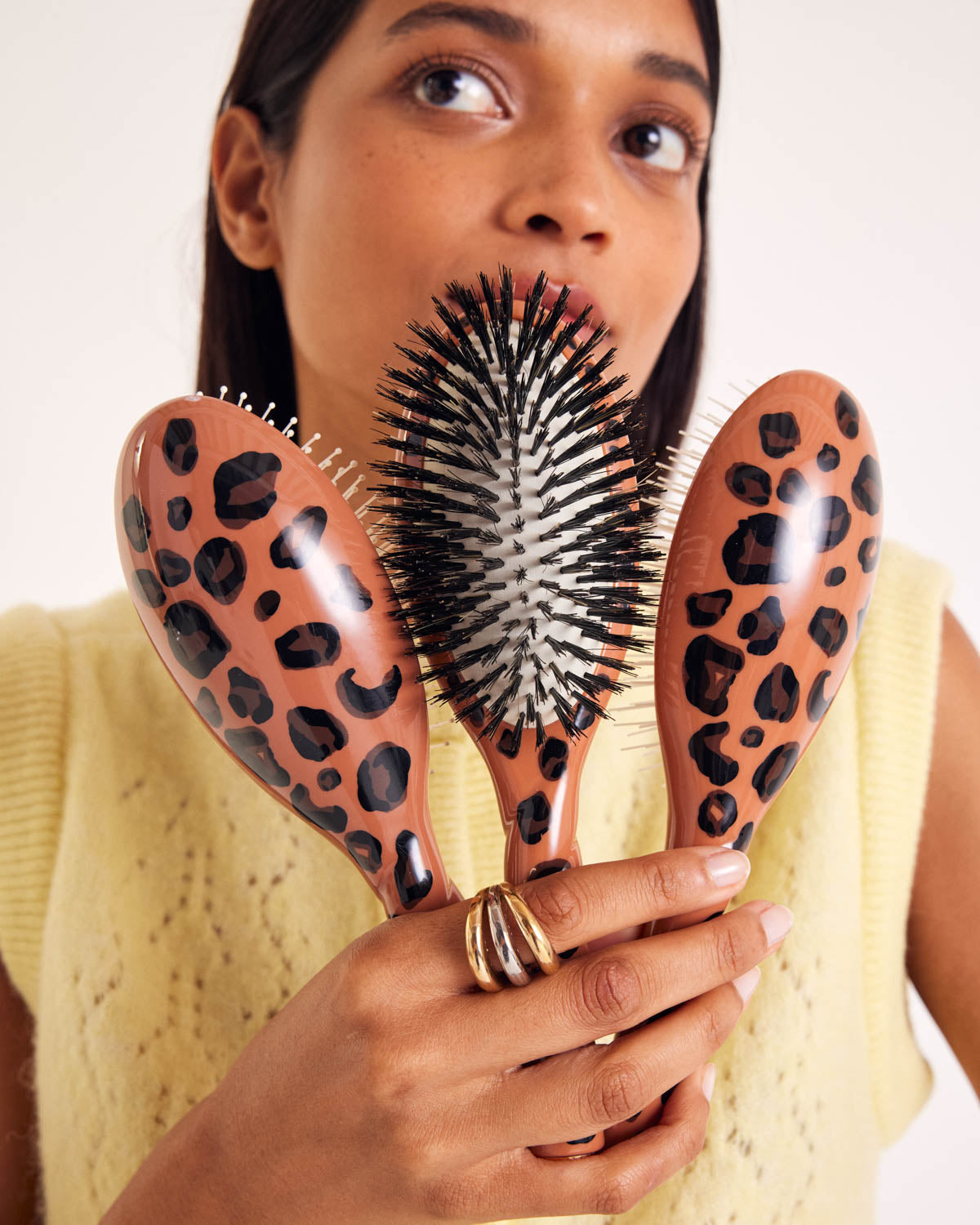 Brosse N.01 Cheveux Fins léopard