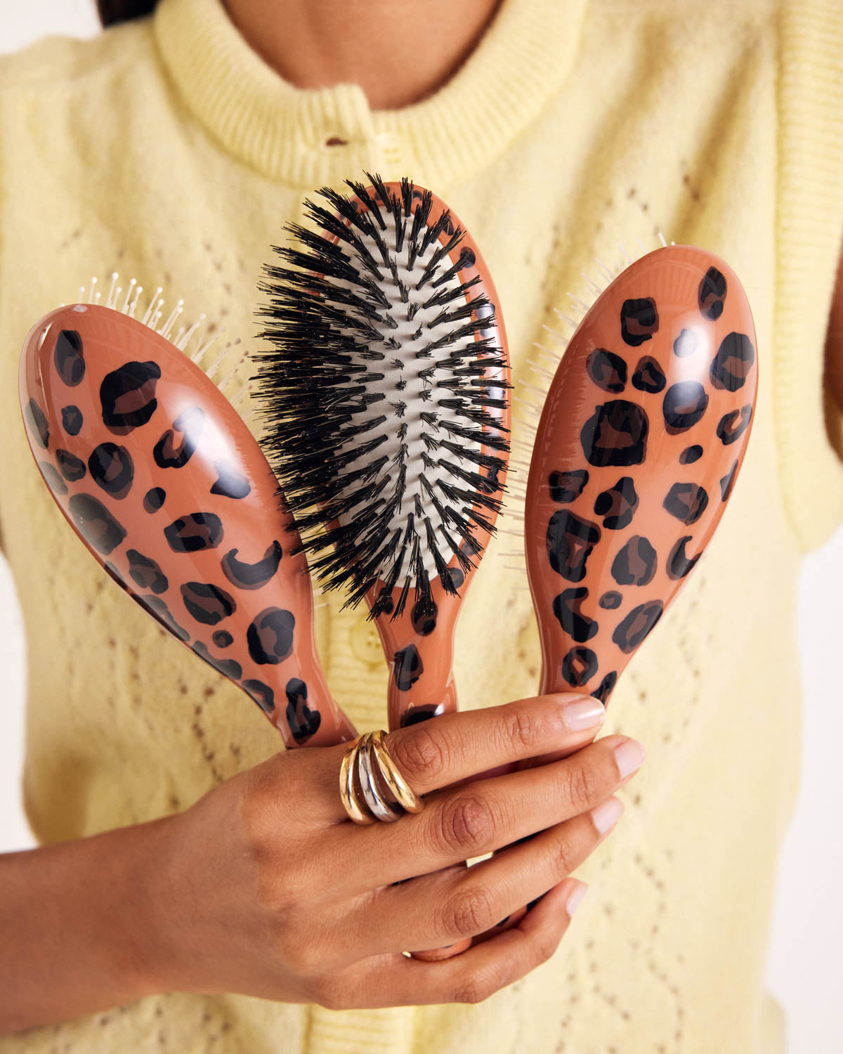 Brosse N.01 Cheveux Fins léopard