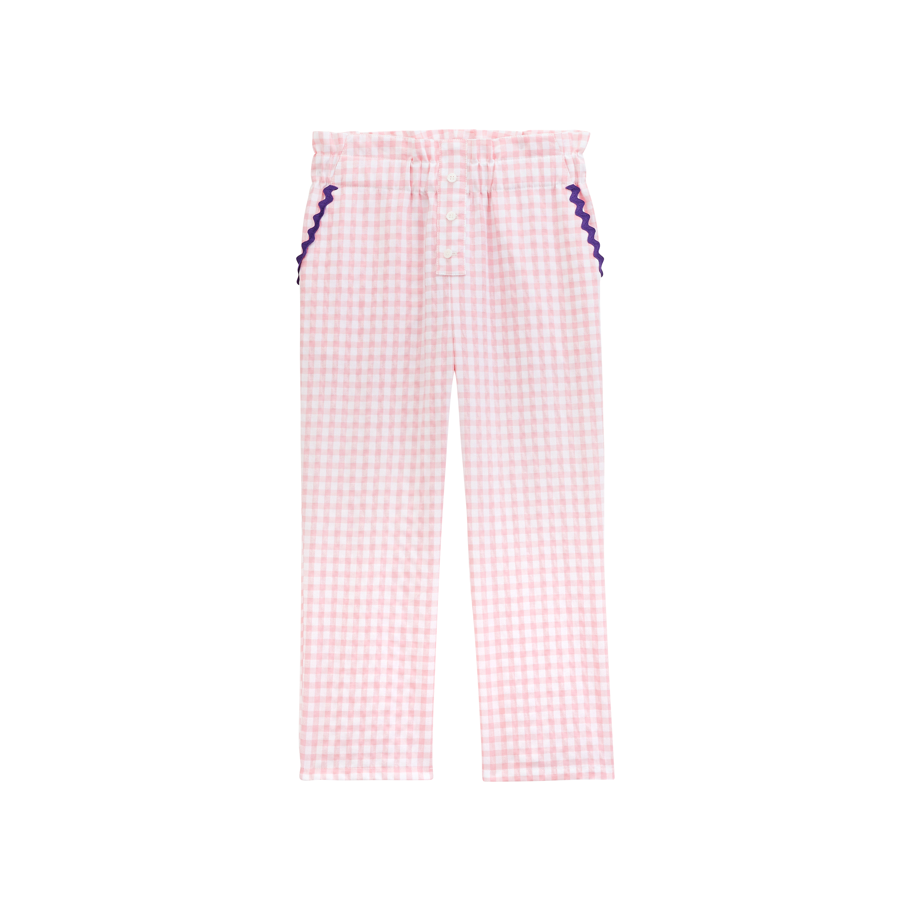 Pants Malin gingham pink