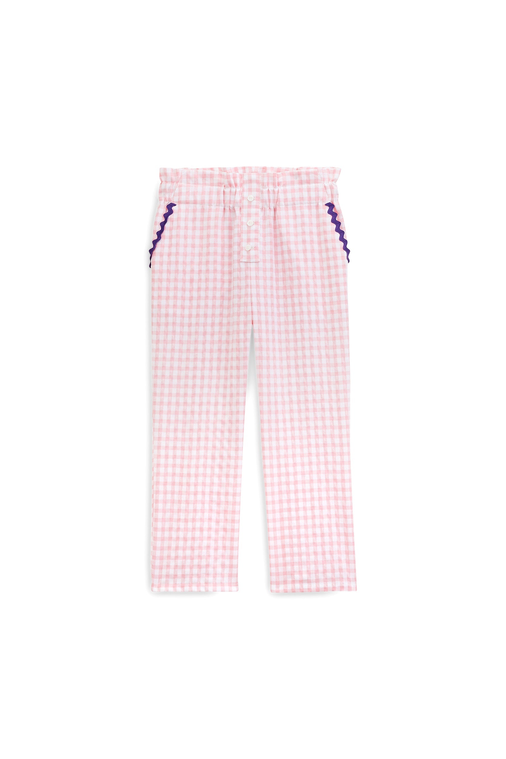 Pants Malin gingham pink