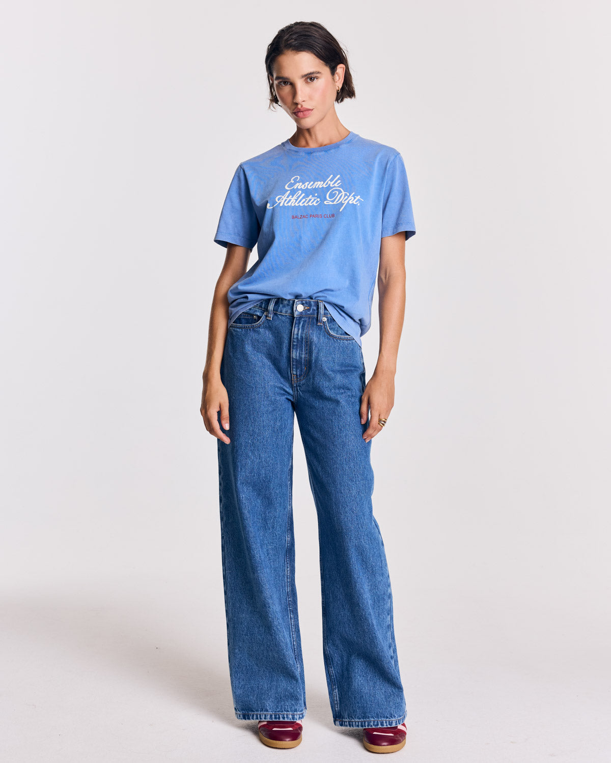 Tee-shirt Bree Ensemble bleu délavé