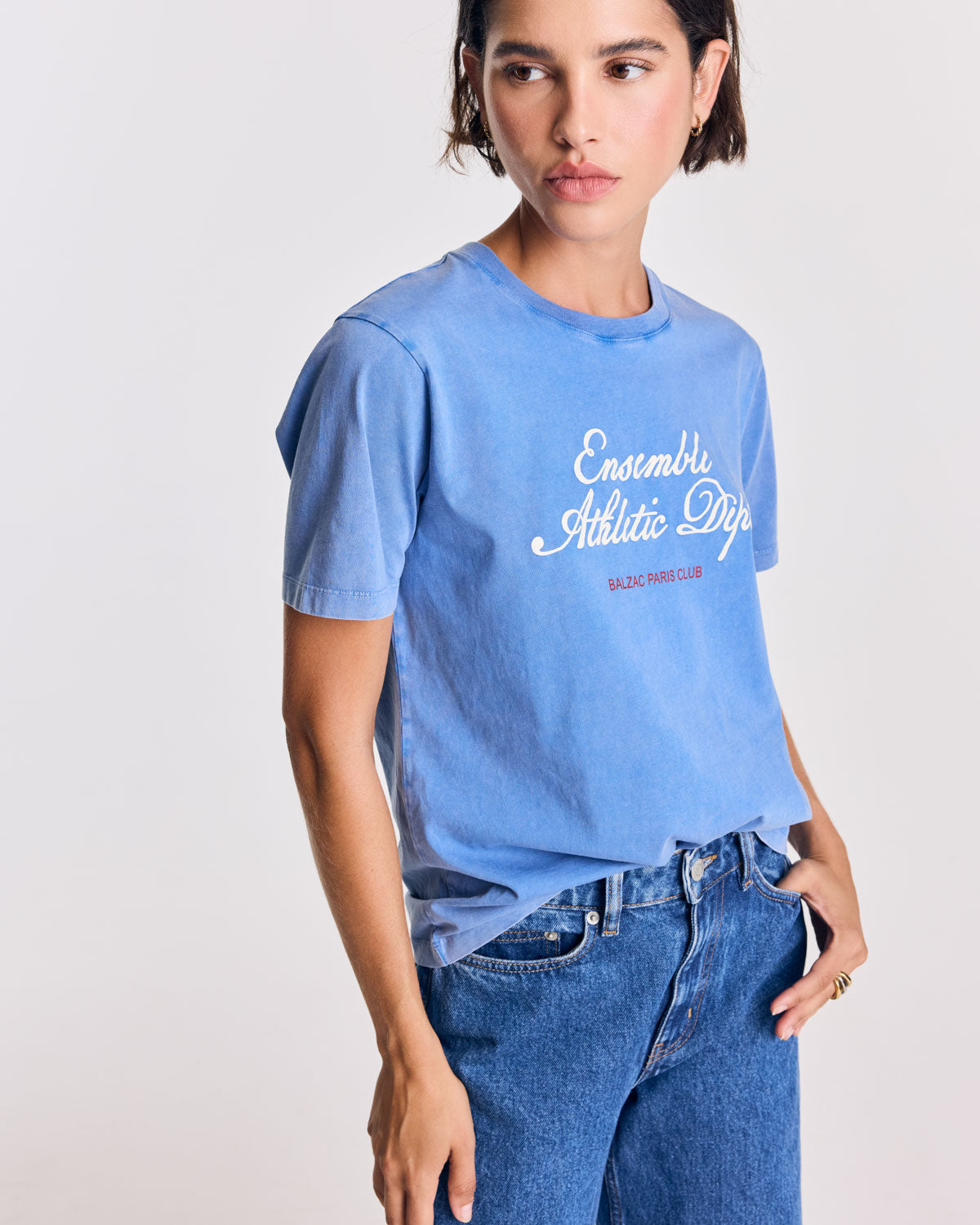 Tee-shirt Bree Ensemble bleu délavé