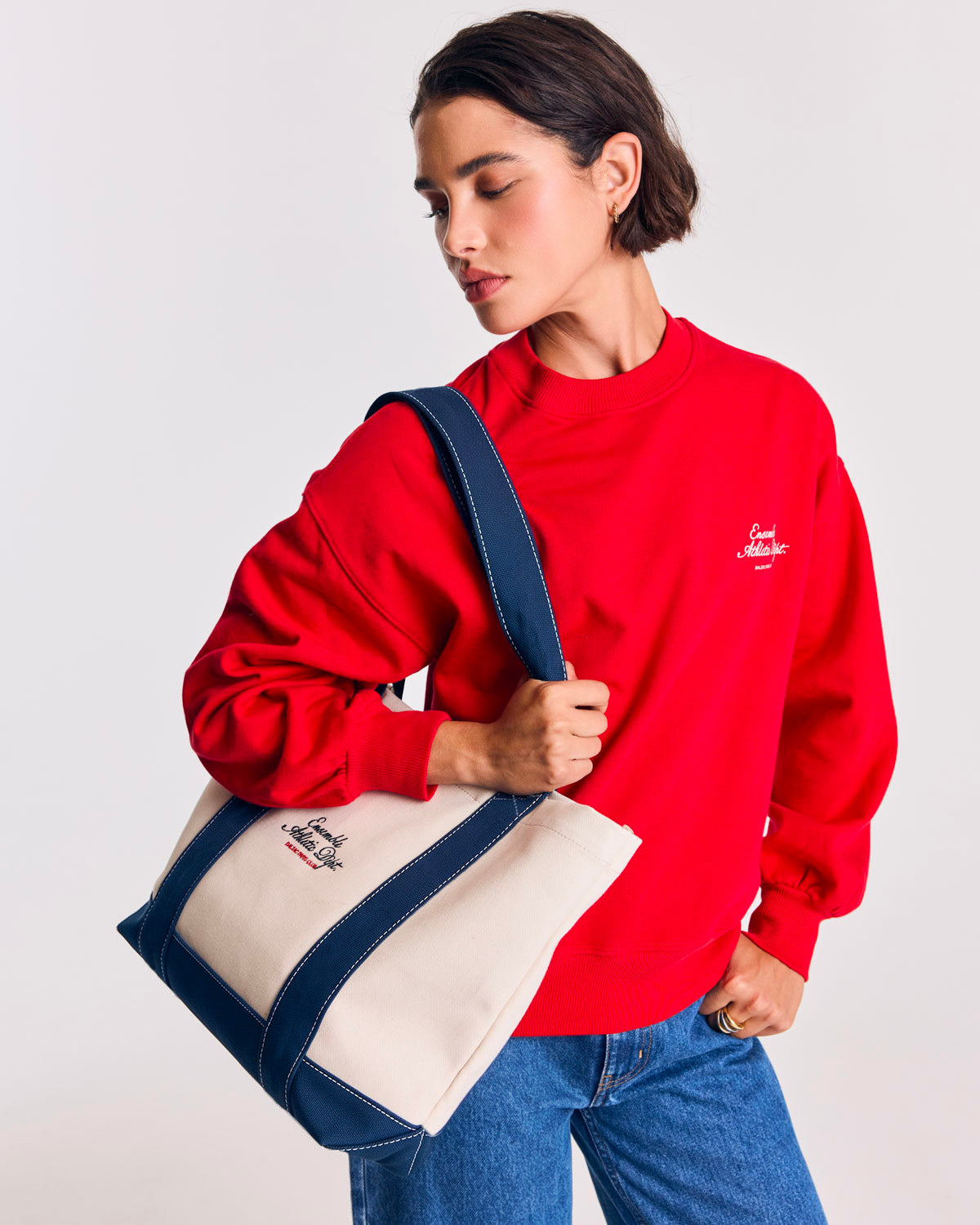 Cabas Ensemble écru et marine