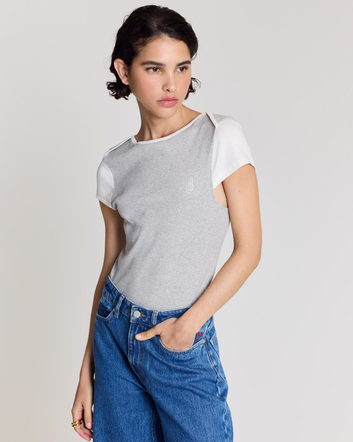 Marl grey Elma T-shirt