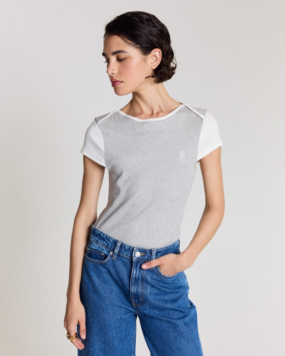 Marl grey Elma T-shirt