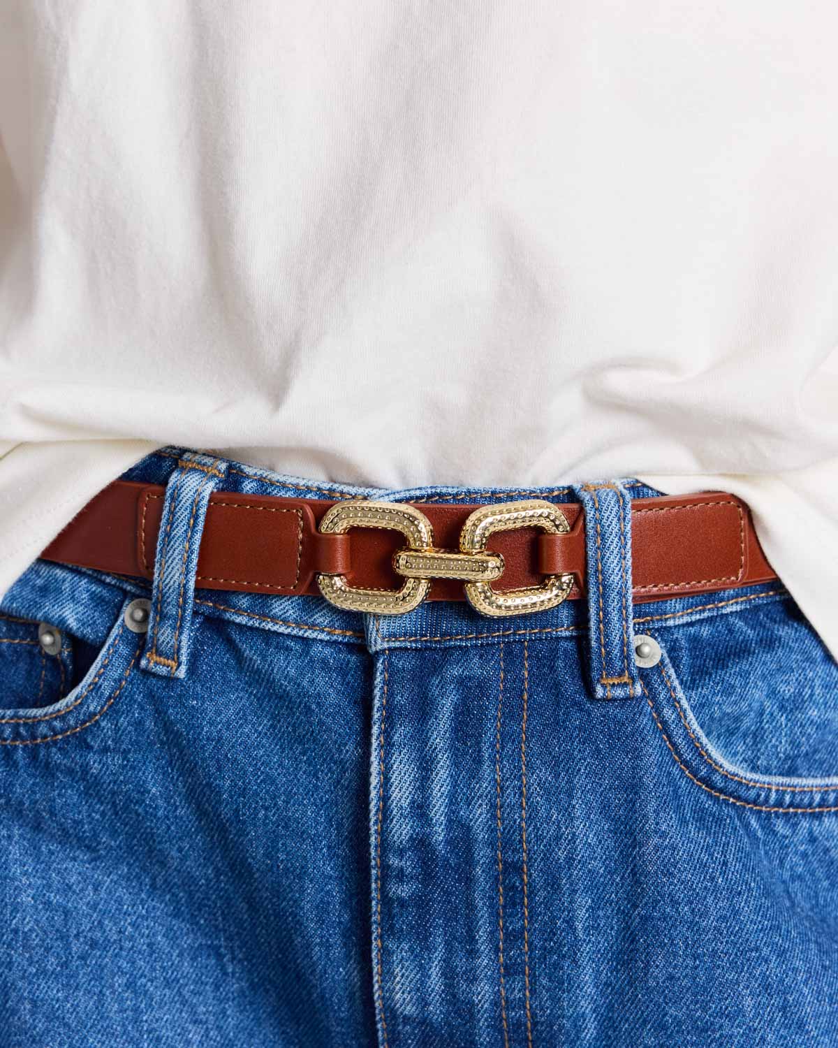 Céane cognac belt