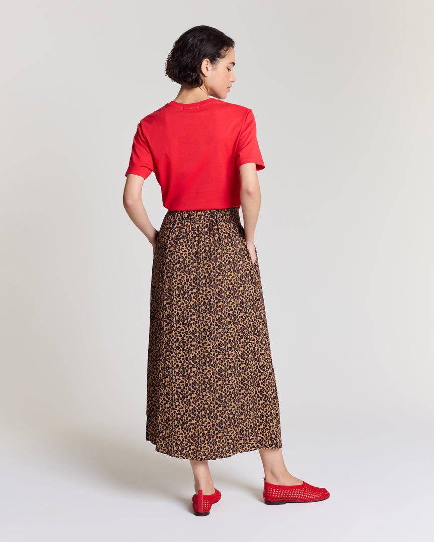 Sally leopard skirt