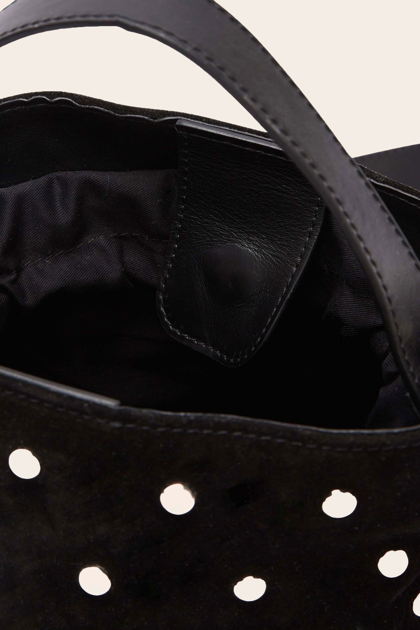 Black studded Orion bag