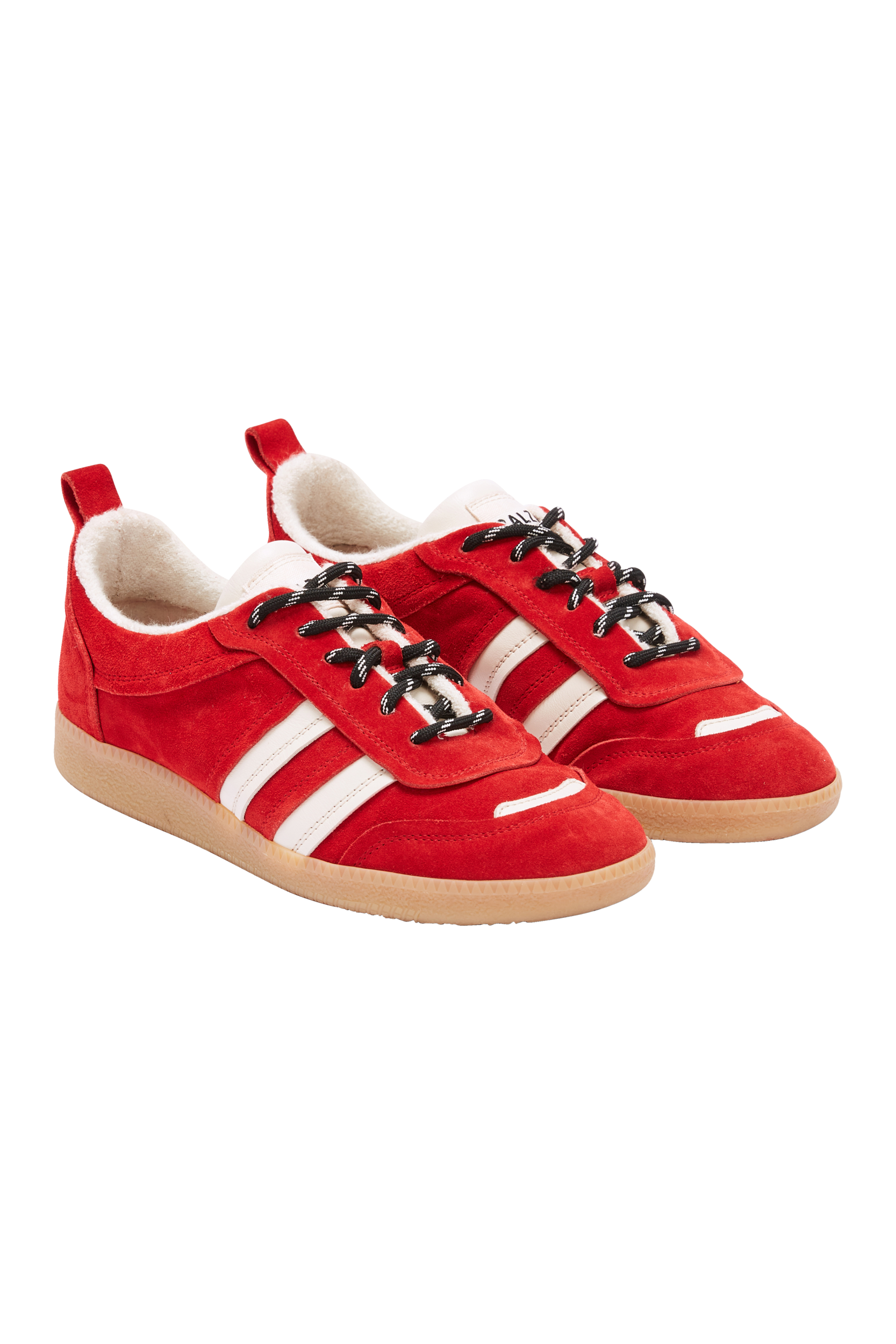 Sneakers Quinn suede of leather red