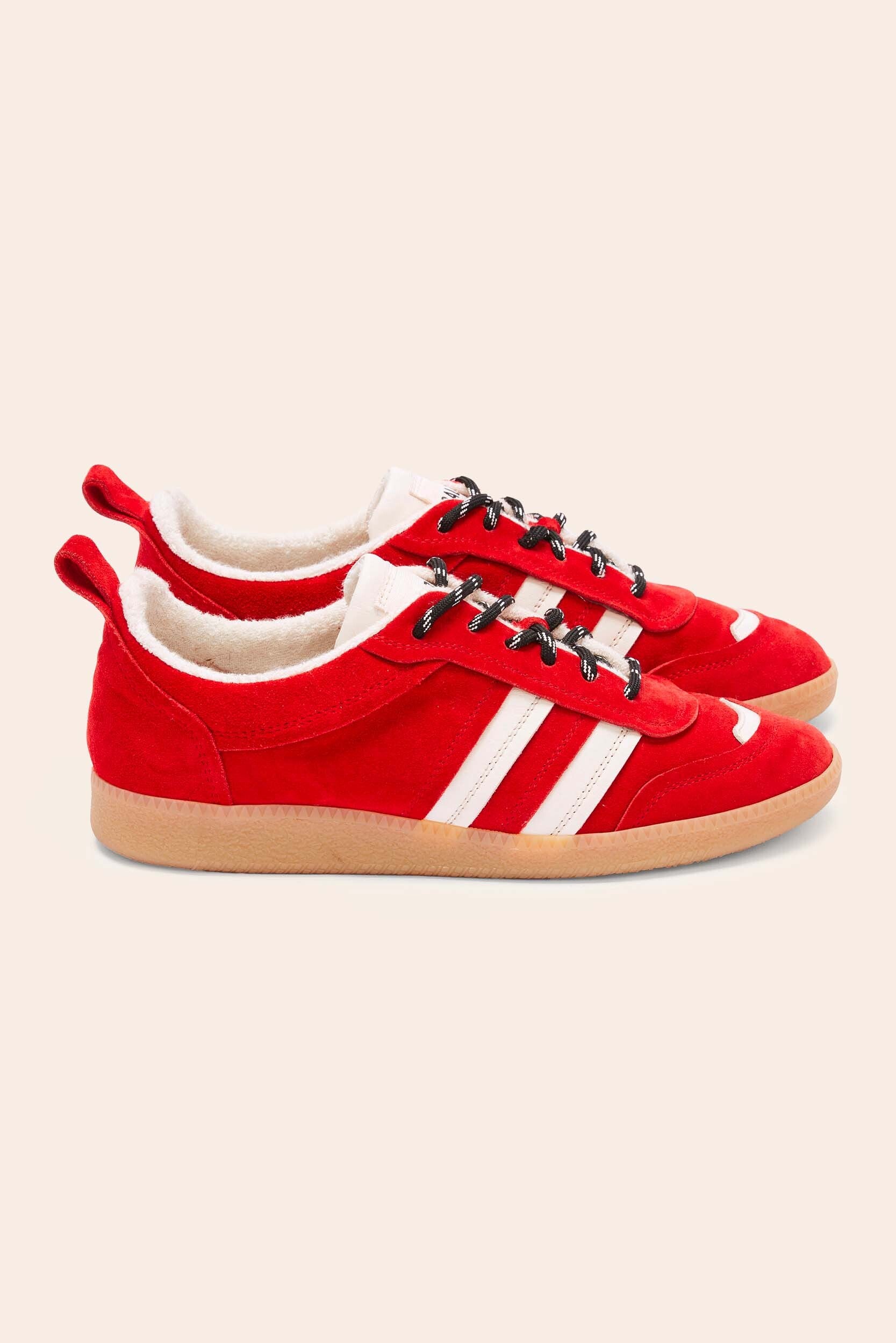Sneakers Quinn suede of leather red