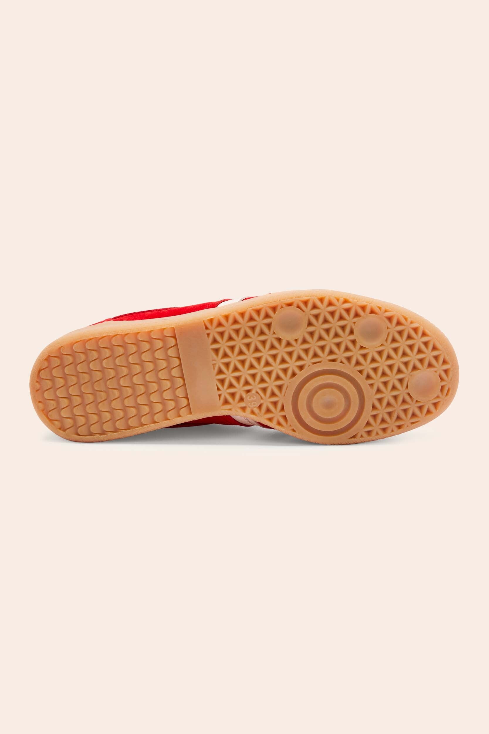Sneakers Quinn suede of leather red