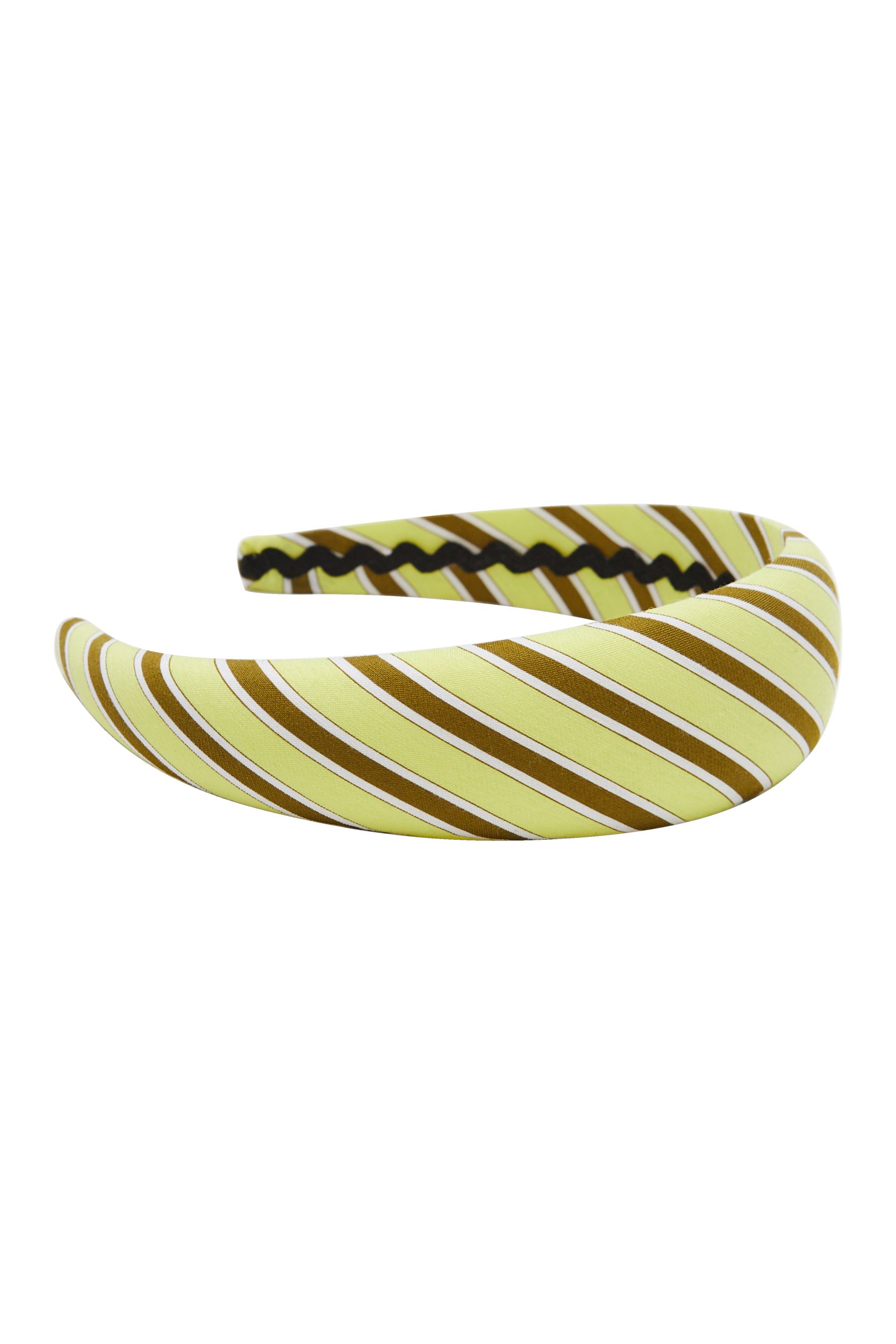 Serre-tête Nelly stripes yellow and khaki