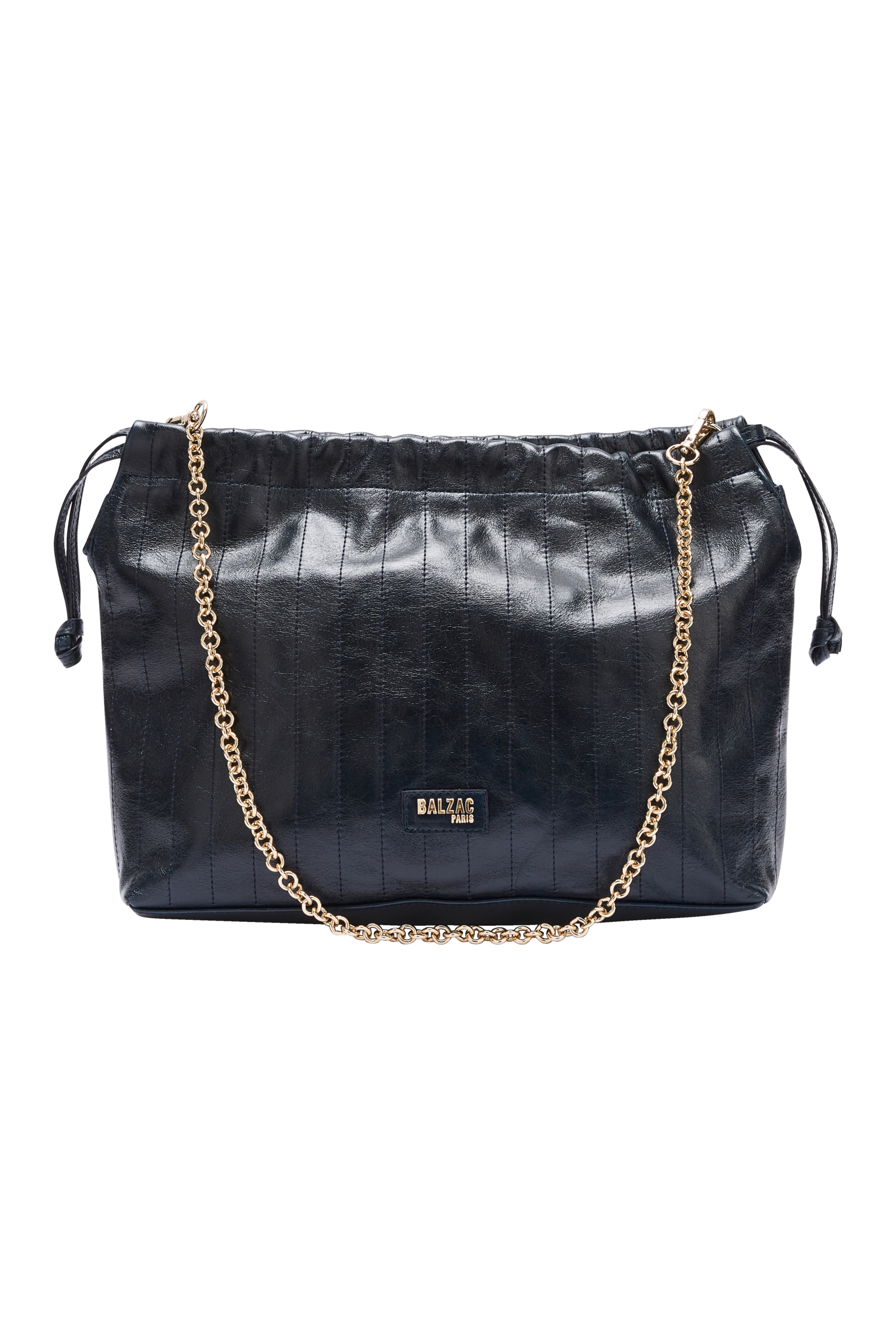 Bag Amaïa crinkled blue night