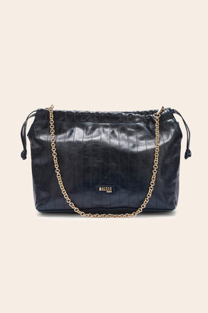 Amaïa crumpled midnight blue bag