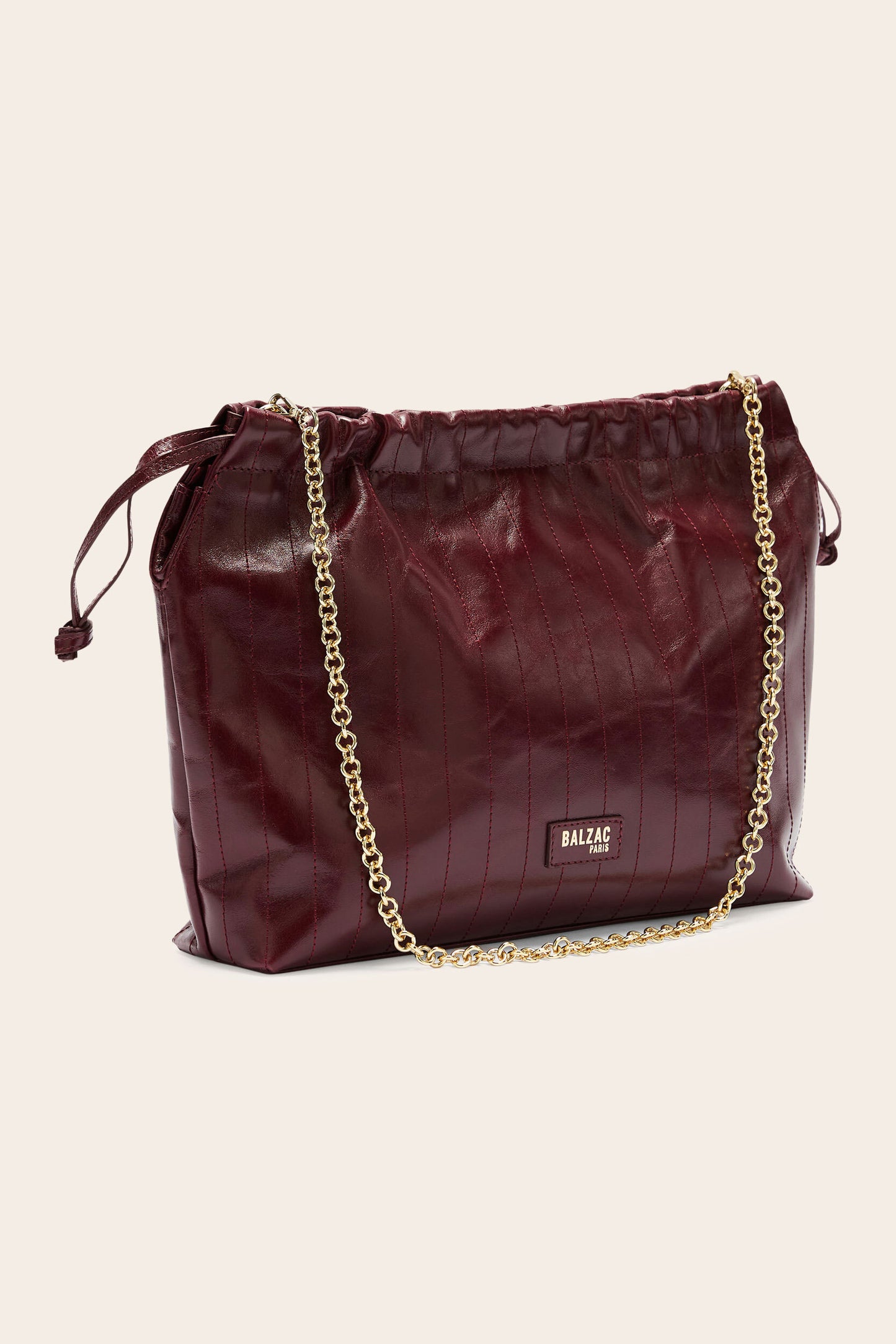 Sac Amaïa froissé bordeaux