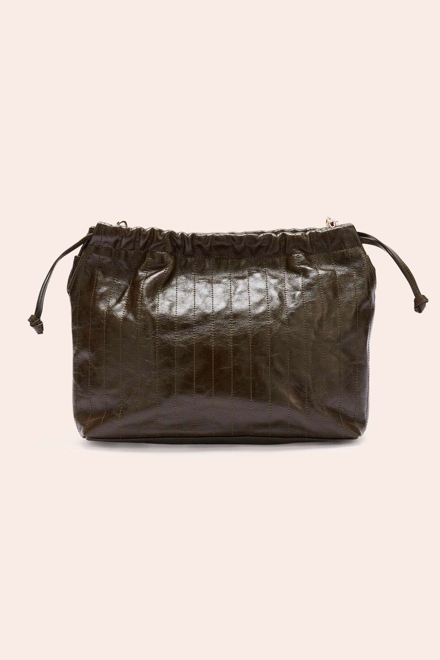 Amaïa crumpled khaki bag