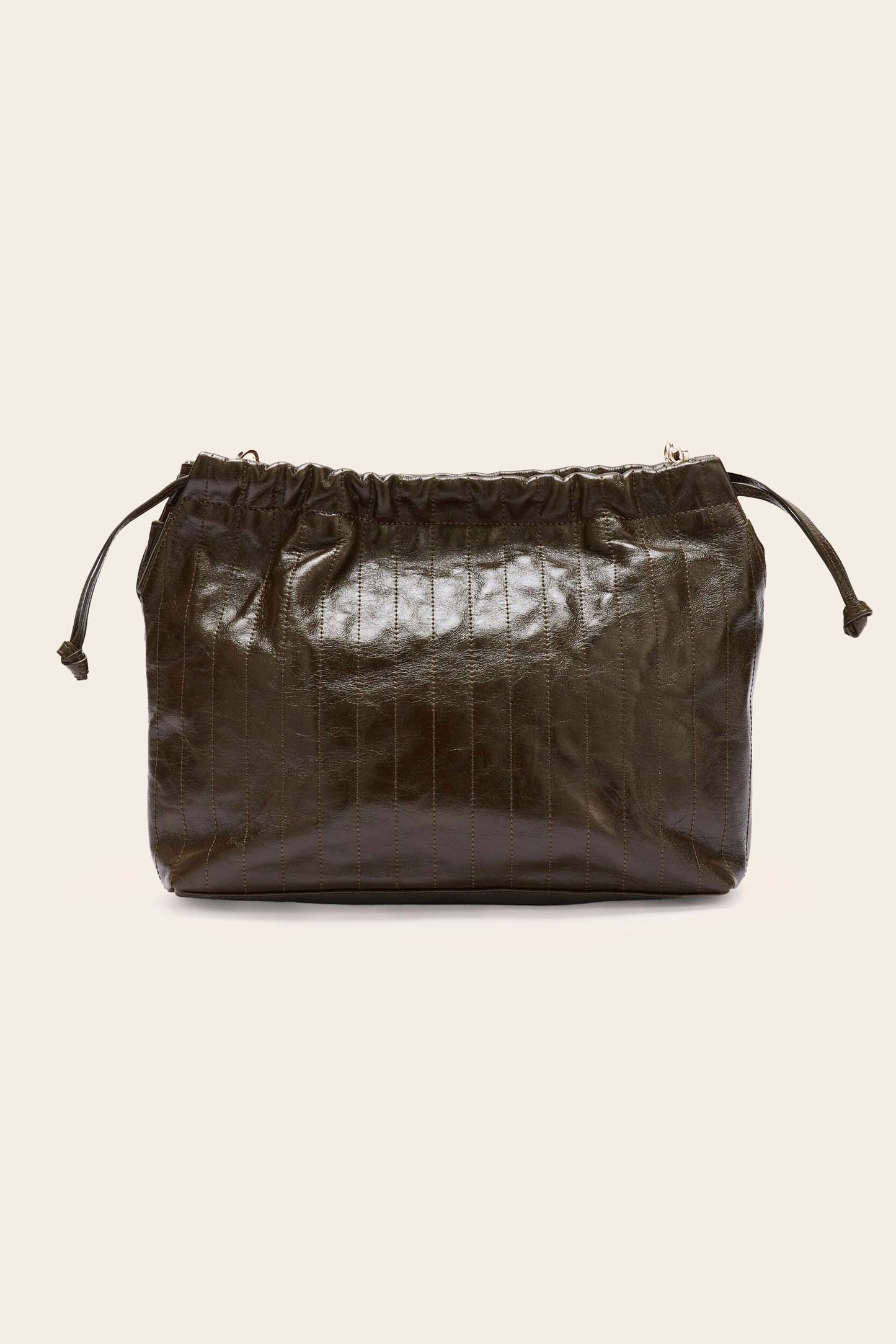 Amaïa crumpled khaki bag