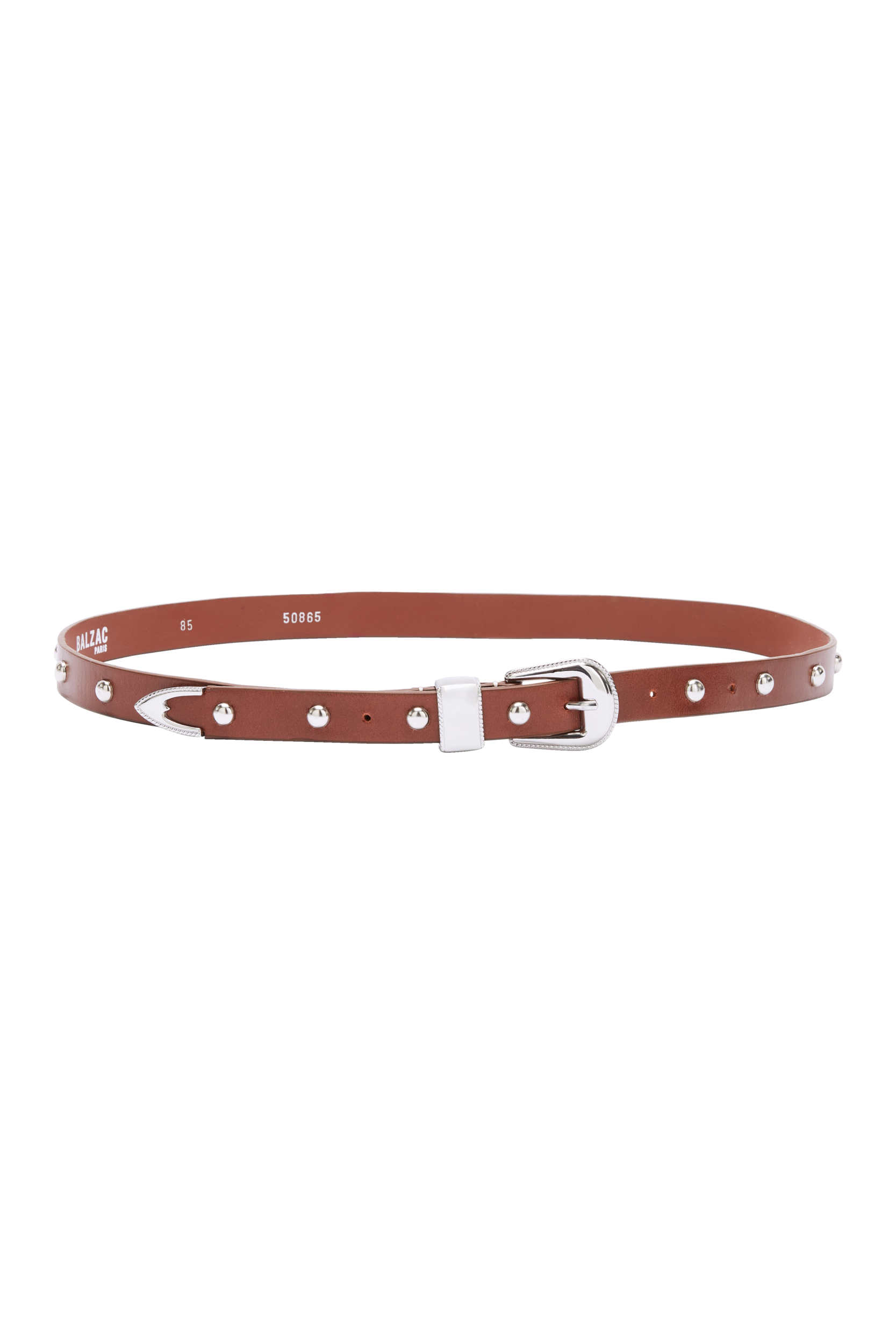 Belt Cameron clouté camel