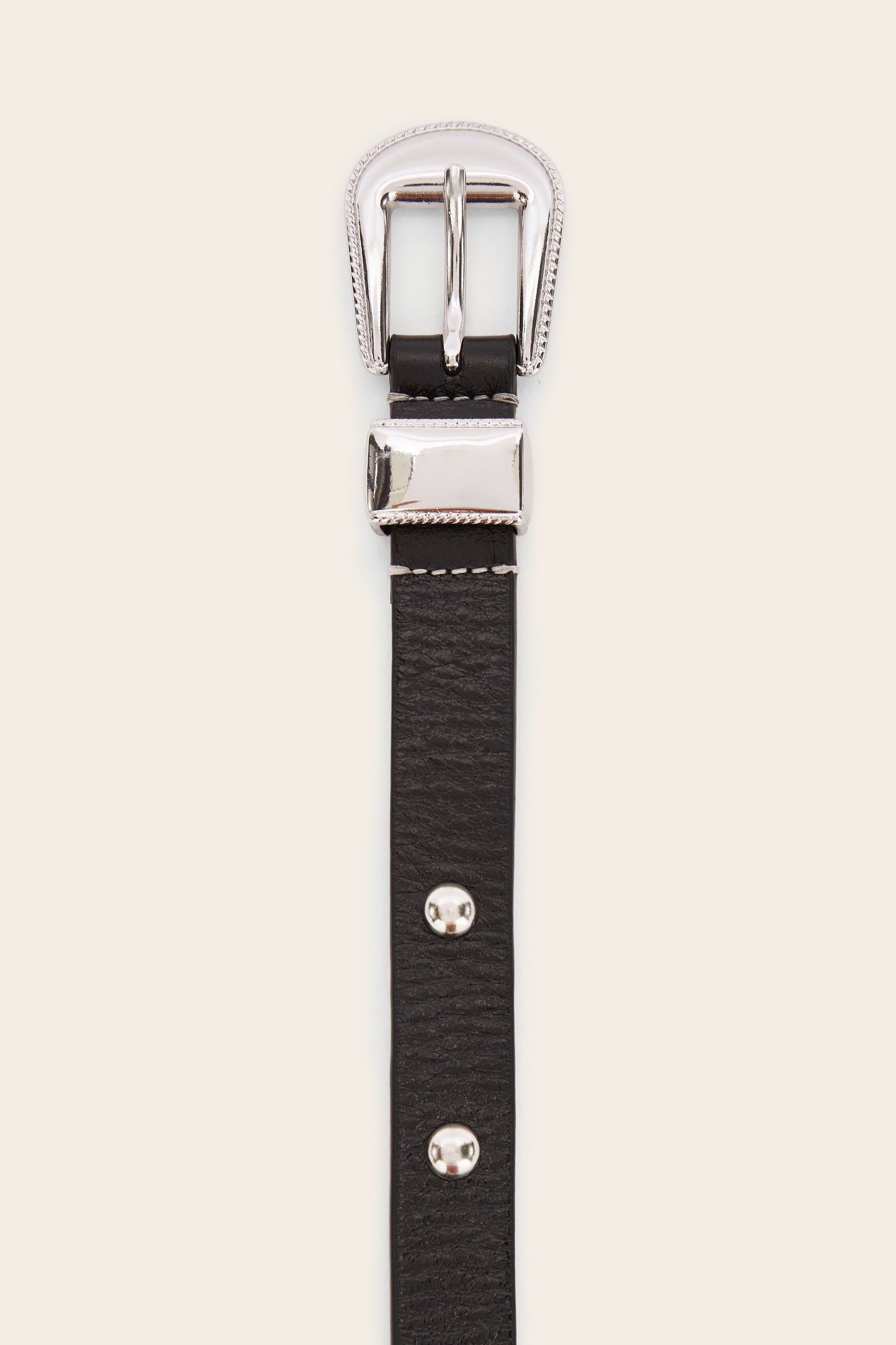 Cameron black studded belt