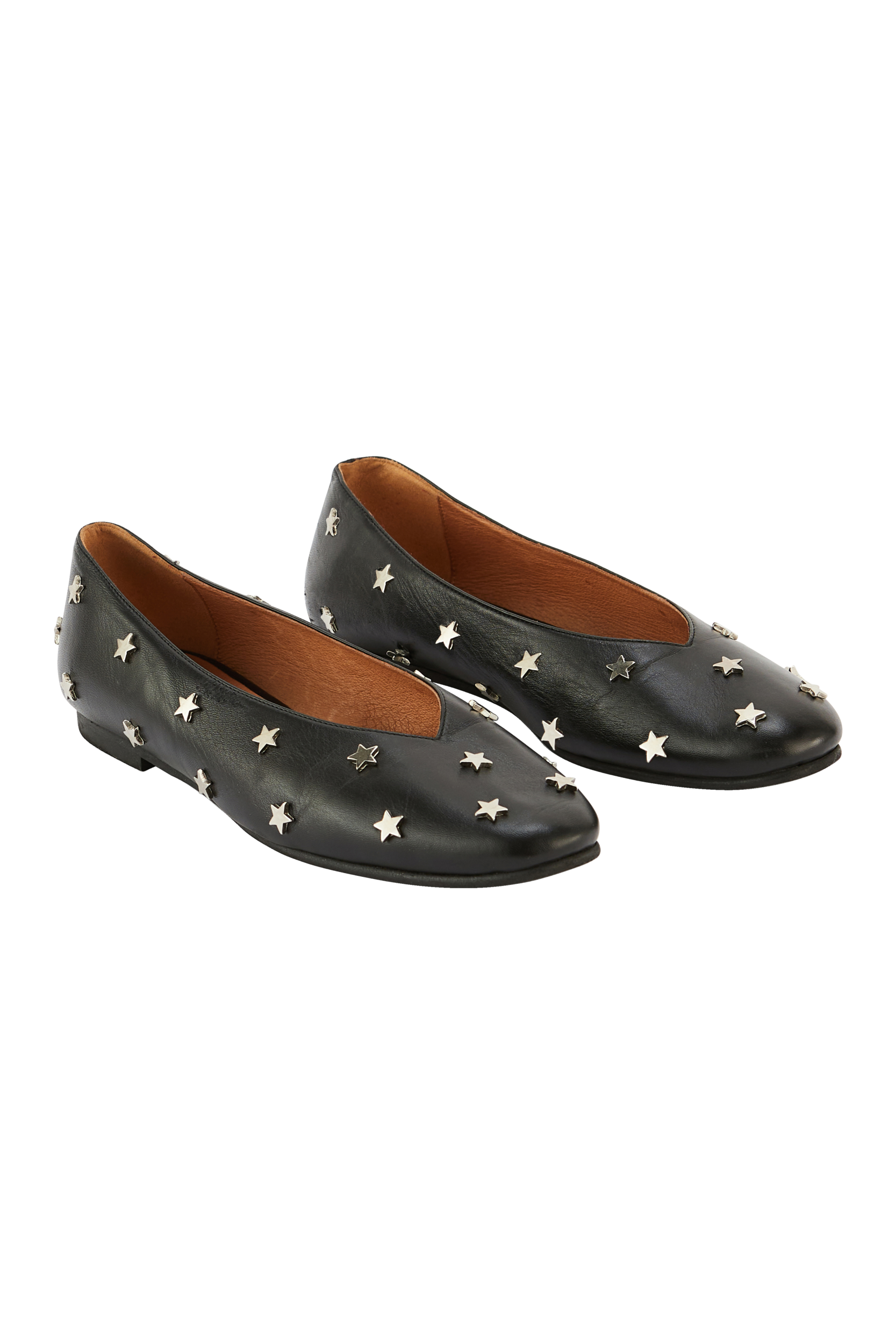 Ballet flats Freddie black étoiles argentées