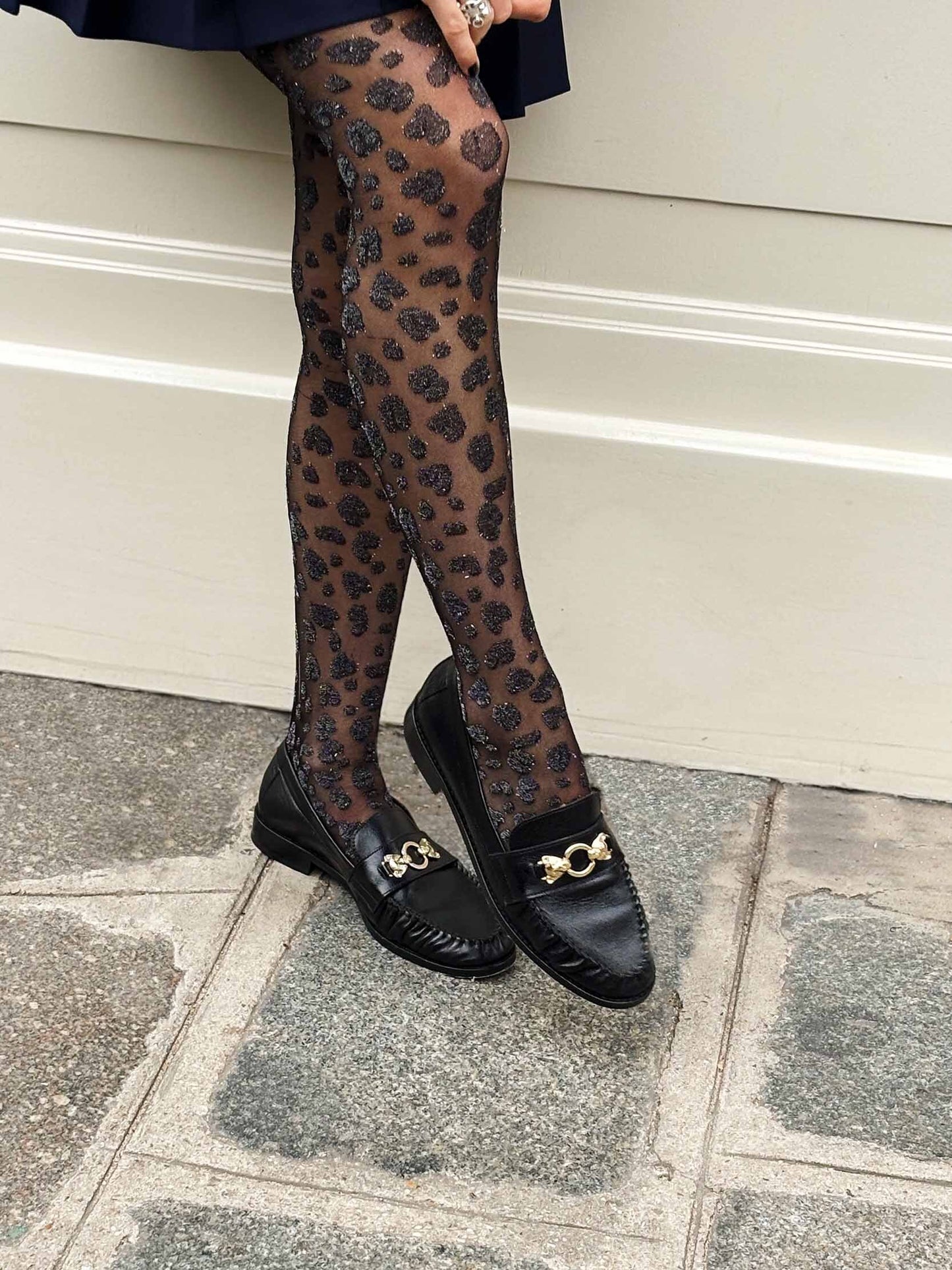 Robine leopard tights