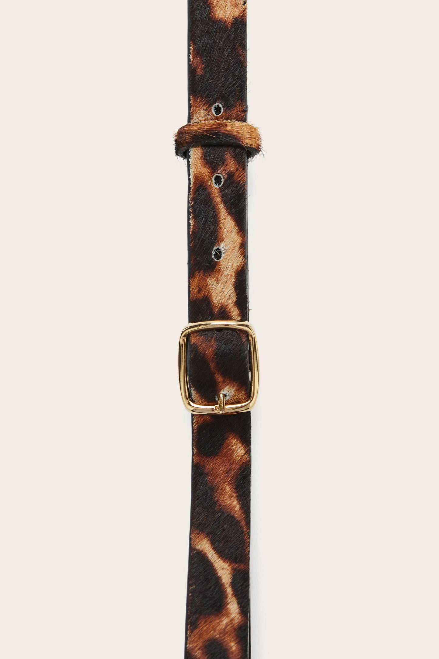 Ceinture Amour pony léopard caramel