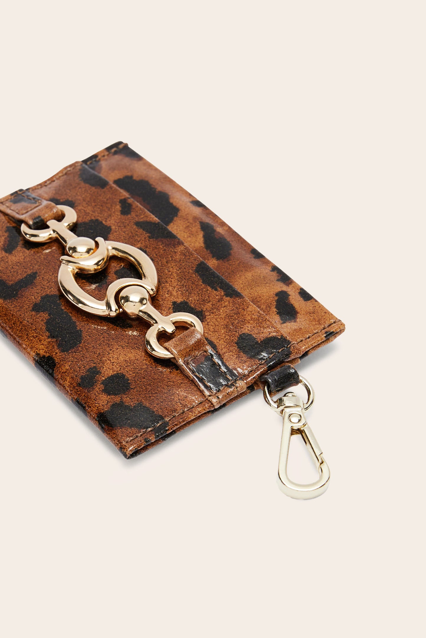 Addison Cappuccino Cheetah Card Holder